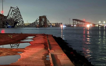 Major Bridge in Baltimore, U.S.A. Collapses