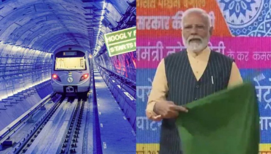 PM Modi Flags Off India’s First Underwater Metro Tunnel in Kolkata