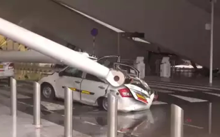 Bizarre Rain-Induced Accident at Delhi Airport