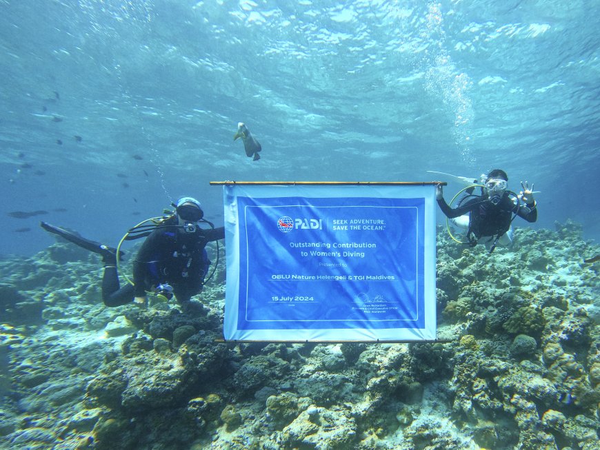 Maldives Dive Resort Presented With PADI "Outstanding Contribution to Women's "Diving" Award