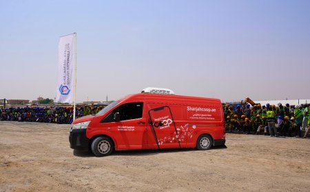 Sharjah Sustainable City and Sharjah Co-op Team Up to Offer Summer Refreshments for On-Site Workers