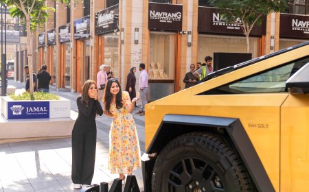Only in Dubai: Visit Dubai Gold Souk Extension this Festive Season and Drive Away in the Region’s First 24K Gold Cybertruck