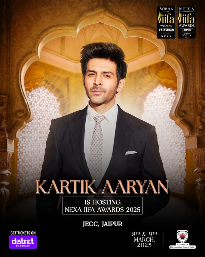 Kartik Aaryan to Make a Grand Debut as Host at Nexa IIFA Awards 2025