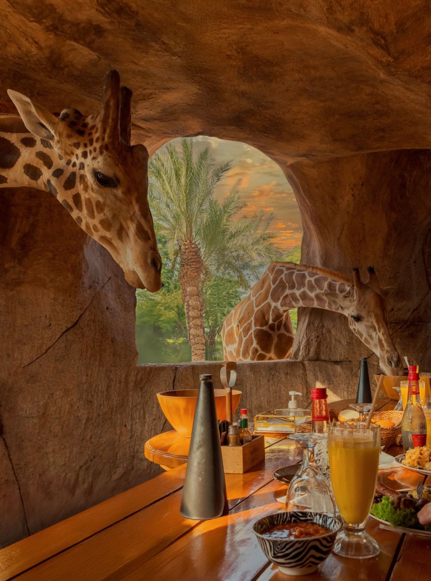 Have you ever imagined breaking your fast with a giraffe, an elephant, or a big cat?