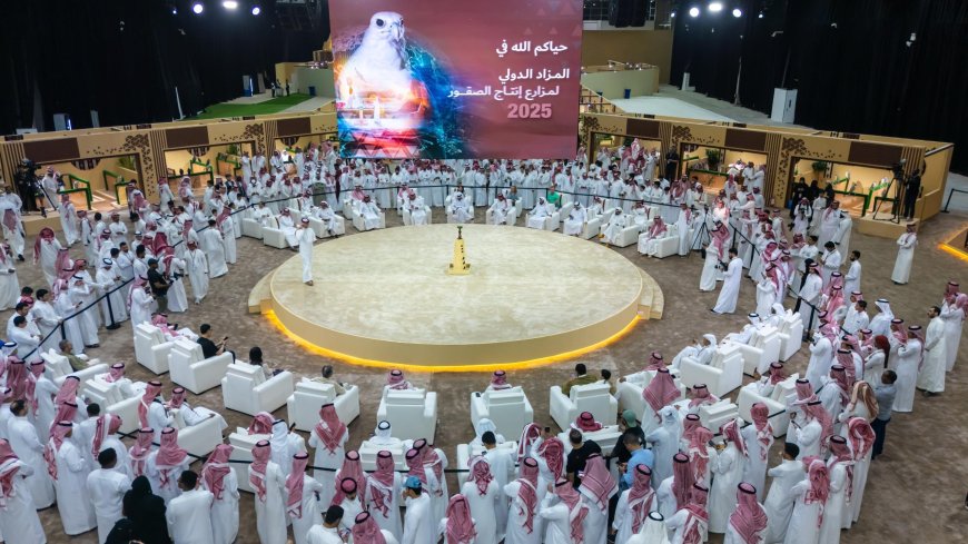 Saudi Falcon Breeders Auction 2025 Concludes with Sales Exceeding 13 Million Riyals