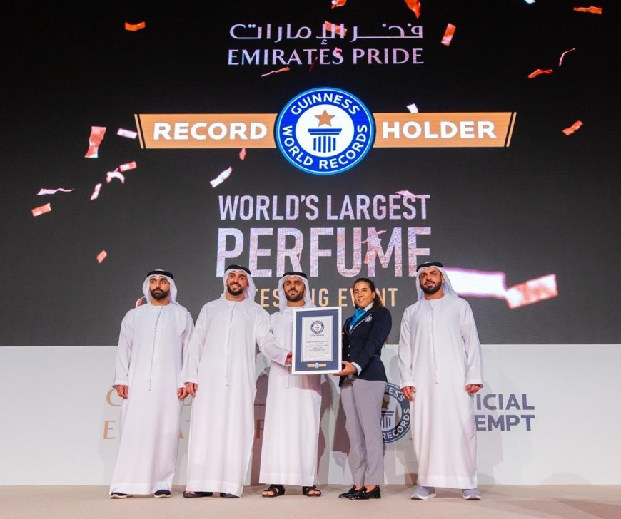 Emirates Pride Perfumes Achieves Guinness World Record for the Largest Perfume Testing Event