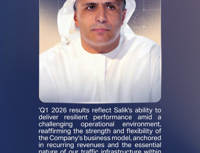 Salik Reports Strong Q1 2026 Results with AED 728.9 Million Revenue